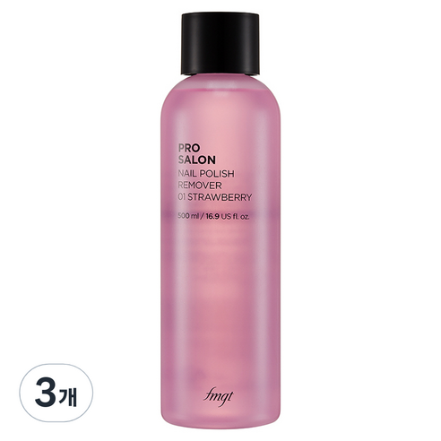 fmgt 프로 살롱 네일 리무버 01스트로베리, 500ml, 3개