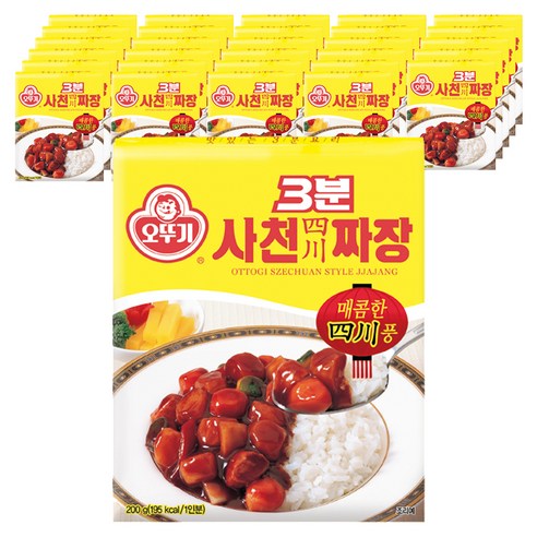 오뚜기 3분 사천짜장, 200g, 48개