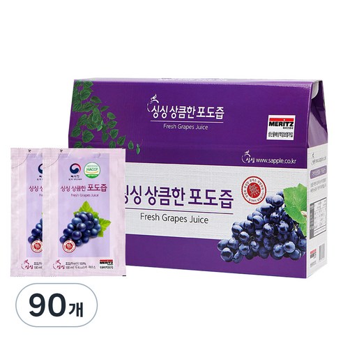 싱싱 상큼한 포도즙, 100ml, 240개