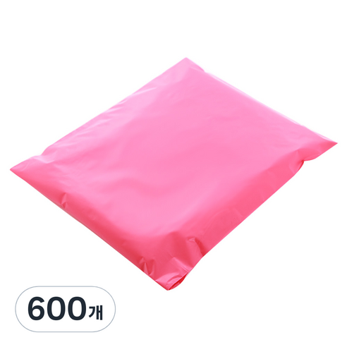 HDPE 접착 택배봉투 핑크, 600개