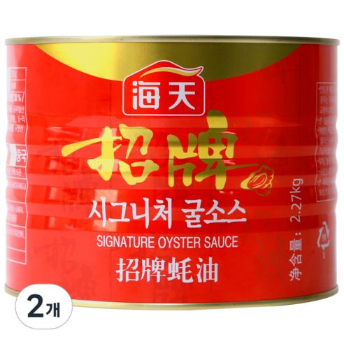 해천 시그니처 굴소스 캔, 2.27kg, 2개