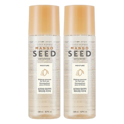 더페이스샵 망고씨드 실크보습 립 앤 아이 리무버, 110ml, 2개