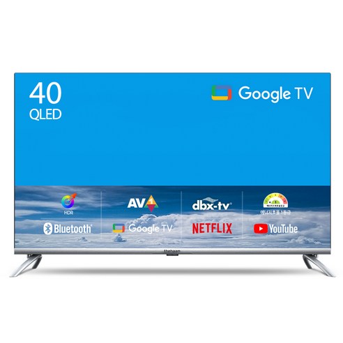 더함 FHD QLED 구글 OS TV, 101cm (40인치), NA401QLED, 스탠드형, 고객직접설치