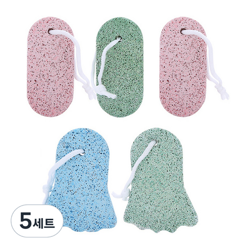 파라디 발 각질 제거 스톤 5종 세트 랜덤발송, 5세트, 5개