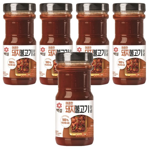 백설 돼지 불고기 양념, 840g, 5개