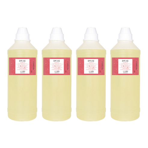 맑을담 동백 오일, 1L, 4개