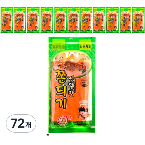 일광제과 옛날맛 쫀듸기, 120g, 72개