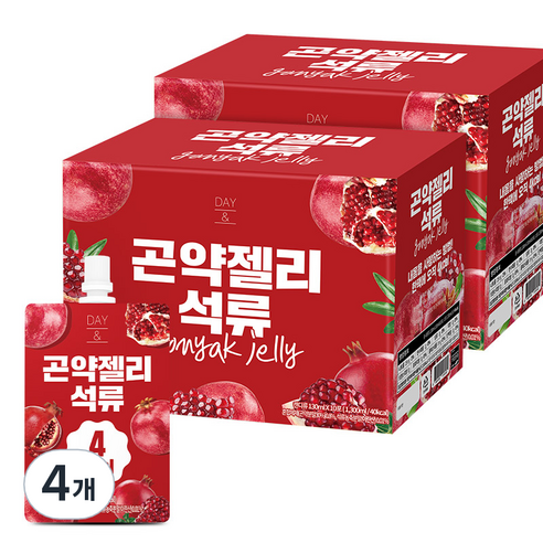참앤들황토농원 데이 앤 석류 곤약젤리 10p, 4개