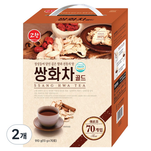 고향 쌍화차 골드, 70개입, 2개