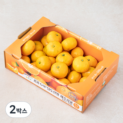 GAP 당도선별 제주감귤 로얄과, 1.5kg(로얄과), 2박스