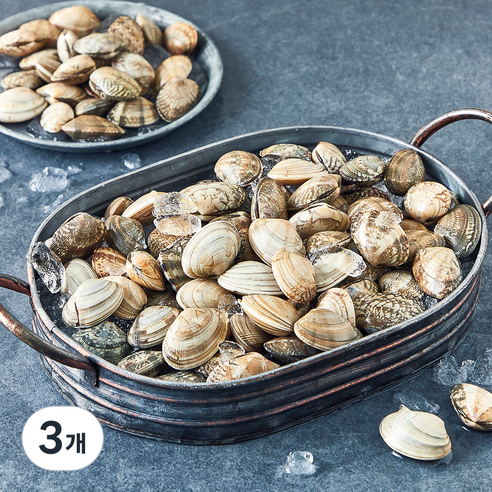 노량진수산시장 바지락 (냉장), 3개, 1kg