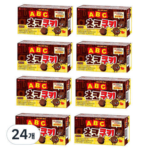 ABC초코쿠키, 24개, 50g