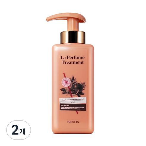 TS 라퍼퓸 트리트먼트 크러쉬시트러스향, 400ml, 2개