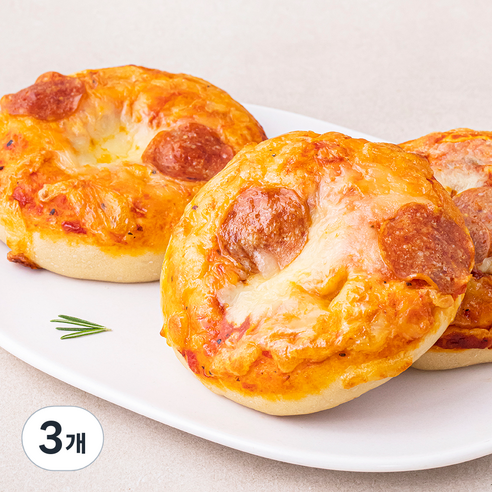 브로드카세 발효종 페페로니 베이글, 140g, 3개입, 3개