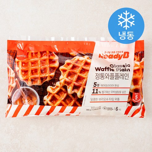 삼립 레디비 정통 플레인 와플, 60g, 6개입, 1개