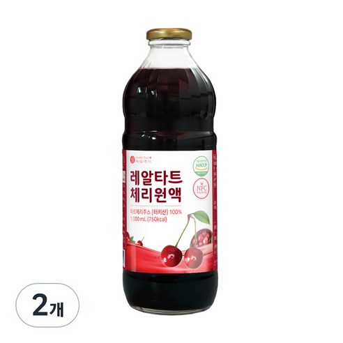 바로푸드 레알 타트체리 원액, 1L, 2개 생타트체리 Best Top5