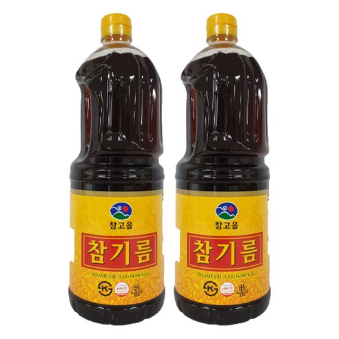 참고을 참기름, 1.8L, 2개