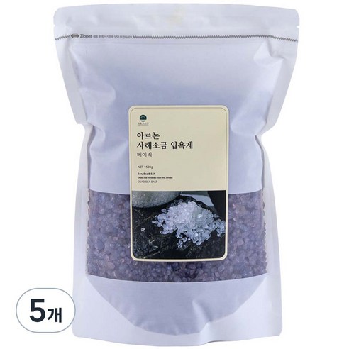 아르논 사해소금 입욕제 라벤더, 1.5kg, 5개