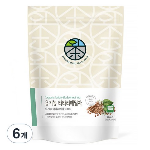 평창다원 유기농 타타리메밀차 삼각티백, 1.5g, 20개입, 6개