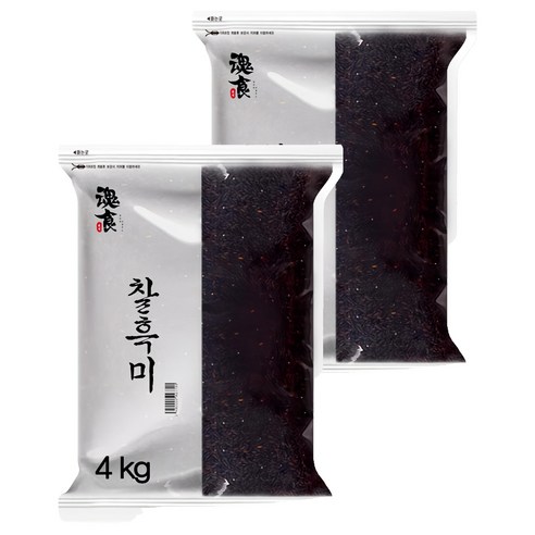 혼식 블랙푸드 찰흑미, 4kg, 2개