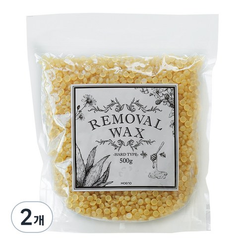 모엔드 대용량 프리모 제모하드왁스 허니 모든부위용, 500g, 2개