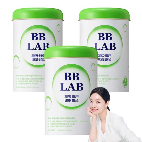 비비랩 저분자 콜라겐 비오틴 플러스, 30회분, 3개