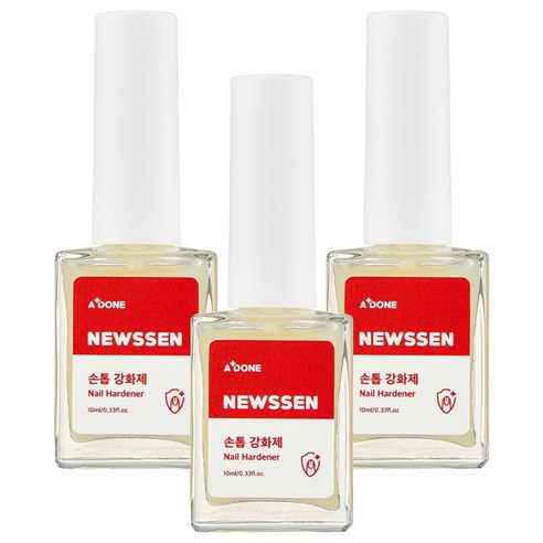 에이플던 뉴센 손톱 강화제, 10ml, 3개