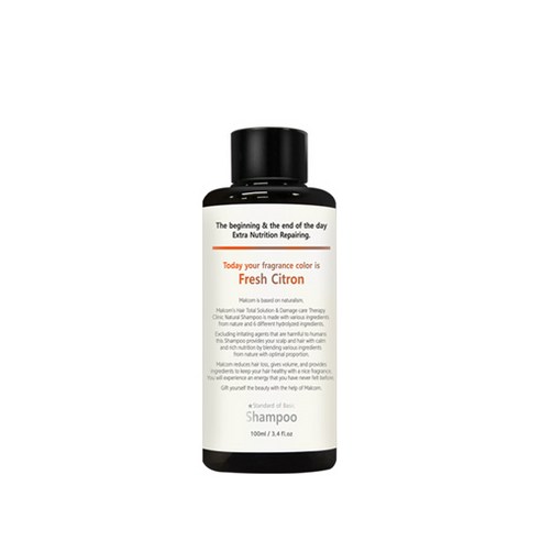 말콤 후레시 시트론 샴푸, 100ml, 1개