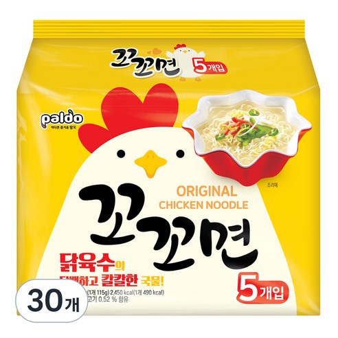 팔도 꼬꼬면, 30개