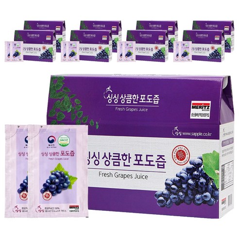 싱싱 상큼한 포도즙, 100ml, 270개
