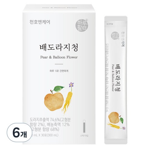 천호엔케어 배도라지청, 300ml, 6개