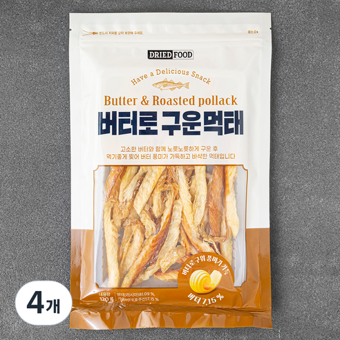 버터로 구운 먹태, 120g, 4개