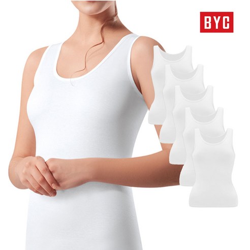 BYC 클래식 여성용 런닝 5매