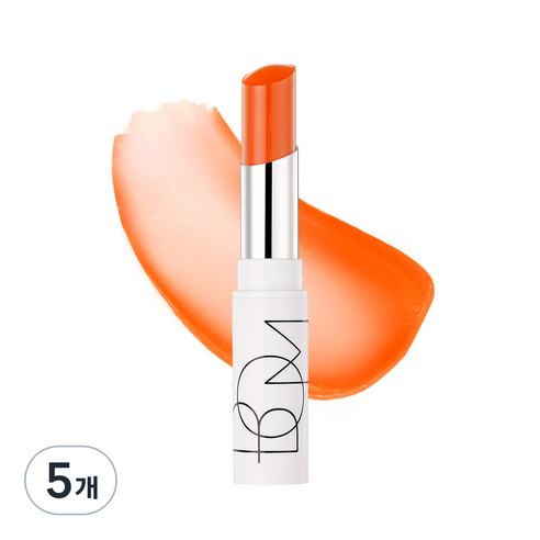 비오엠 듀이 립밤, 04 퓨어코랄, 4.5g, 5개