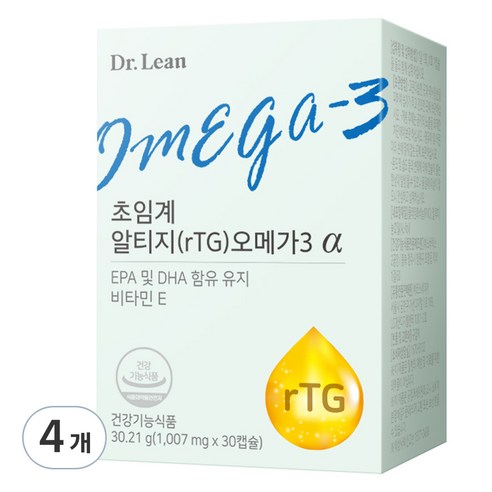 닥터린 초임계 알티지 오메가3 알파 30.21g, 30정, 4개