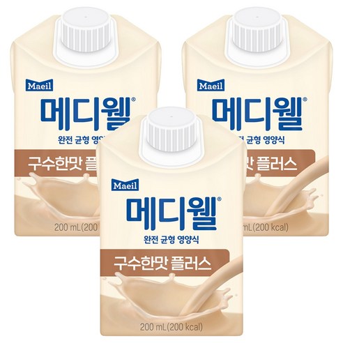 메디웰 구수한맛 플러스 영양식, 200ml, 3개