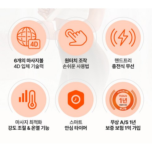 뭉친 어깨와 목에 자유를 선사하는 이유즈 무선 어깨 목 마사지기