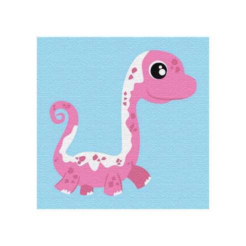 플레이어바웃 DIY 명화 그리기 세트 20 x 20 cm, 브라키오사우루스
