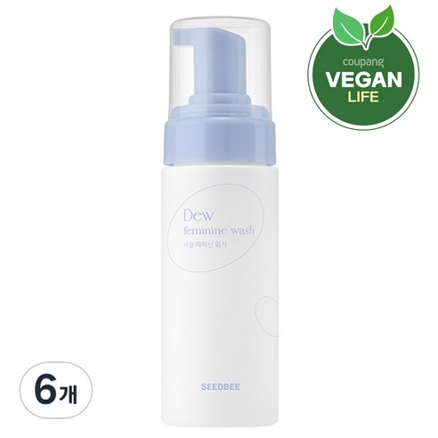 씨드비 이슬 여성청결제, 150ml, 6개