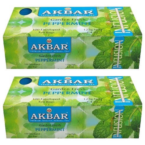 아크바 페퍼민트, 1.25g, 100개입, 2개