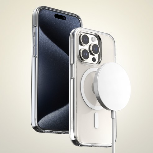 투명하고 보호적인 아라리 맥세이프 범퍼 케이스로 아이폰 15의 스타일과 안전을 보장하세요.