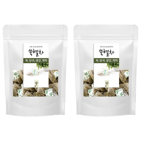 숲으로 쑥혈차 삼각티백, 1.2g, 100개입, 2개