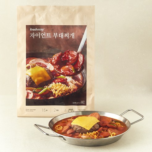 프레시지 자이언트 부대찌개 밀키트 2인분, 698g, 1개