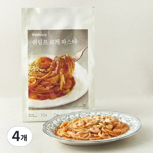 프레시지 쉬림프 로제 파스타 2인분, 562g, 4개