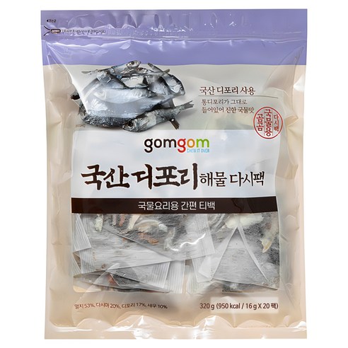 곰곰 국산 디포리 해물 다시팩