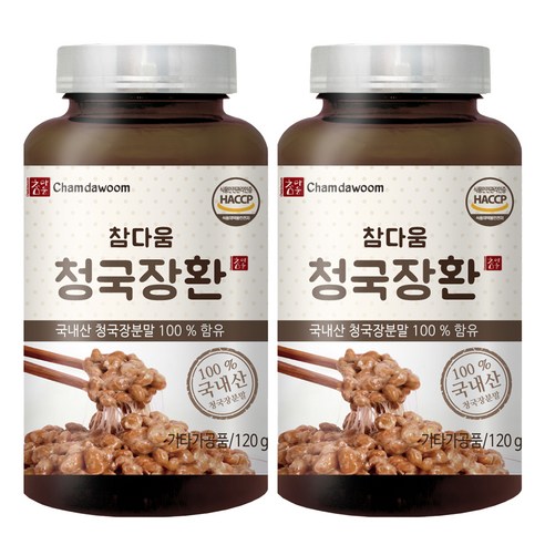 참다움 청국장환, 120g, 2개