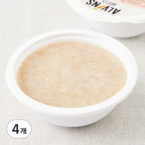 엘빈즈 이유식 초기2 5~6개월 한우사과묽은죽, 160g, 4개, 혼합맛(한우/사과)