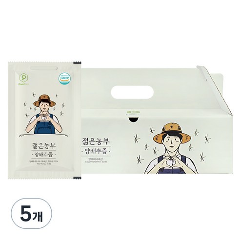 푸릇담 국내산 젊은농부 양배추즙, 3L, 5개