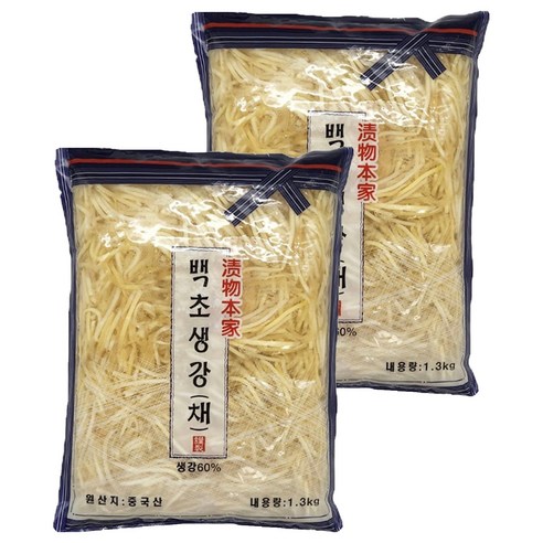 토호식품 백초생강 채, 1.3kg, 2개