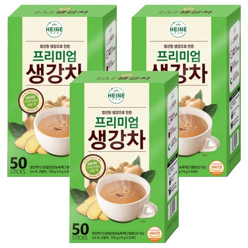 하이네 프리미엄 생강차, 15g, 50개입, 3개